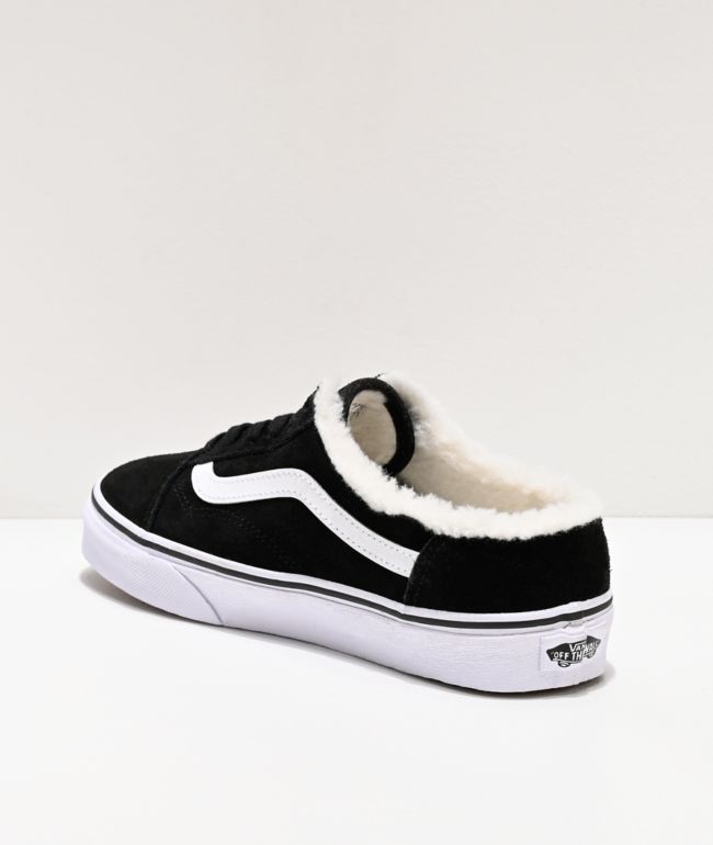 suede old skool mule